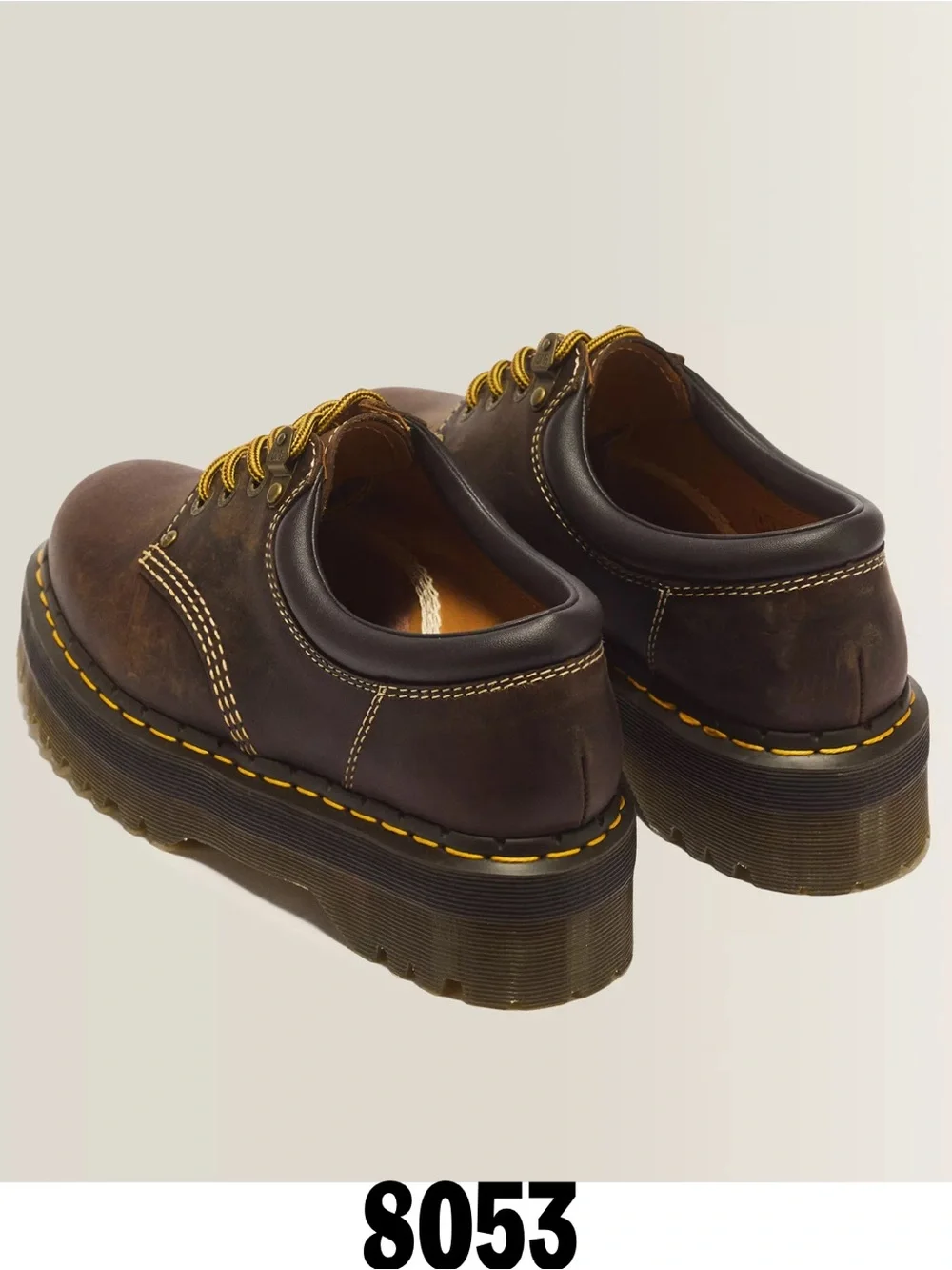 Dr Martens 8053 ARC CRAZY HORSE LEATHER PLATFORMS